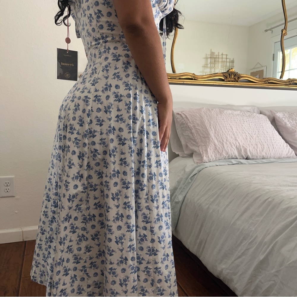 House of CB Blue Floral Midi Dress - Picture 3 of 12